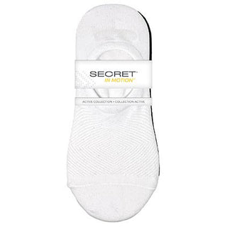 Secret Se0039 Ultra Low Diamond Mesh Liner 3pk Wht and Blk Size 9 to 11 D3