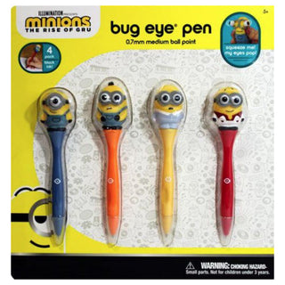 Inkology Minions Bug Eye Pen 4pk
