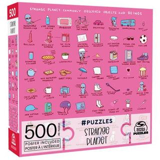 Puzzle Hashtag 500pc Strange Planet Asst