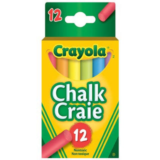 Crayola Classic Coloured Chalk 12pk