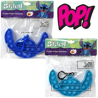 Stitch Shaped Pop Fidget Keychain