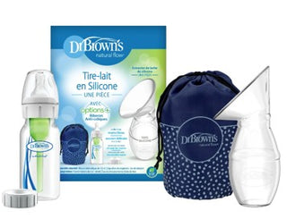 Dr Browns Silicone One Piece Breast Pump with 4oz Narrow Neck Bottle