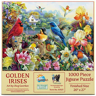 Sunsout Puzzle 1000pc Golden Irises