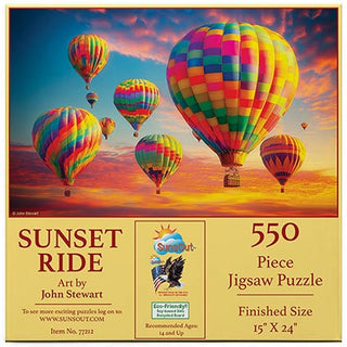 Sunsout Puzzle 550pc Sunset Ride
