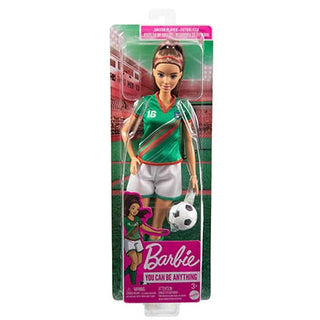 Barbie Soccer Doll Green Shirt