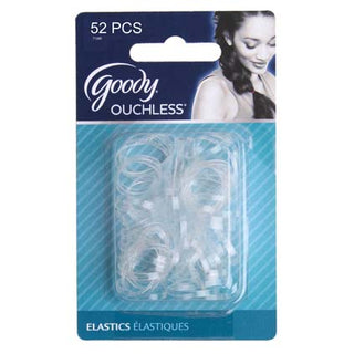Goody Ouchless Elastics Latex 52Pc Clear D6