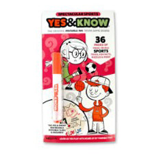 Yes and Know Invisible Ink Game Book Spectacular Sports