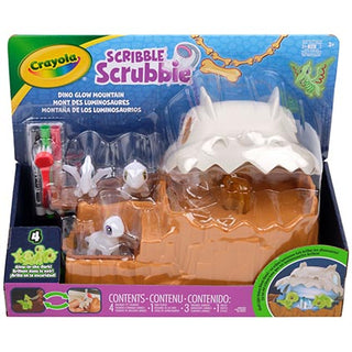 Crayola Scribble Scrubbie Dino Glow Mountain Playset