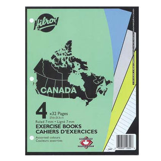 Hilroy Canada Exercise Book Ruled 4pk