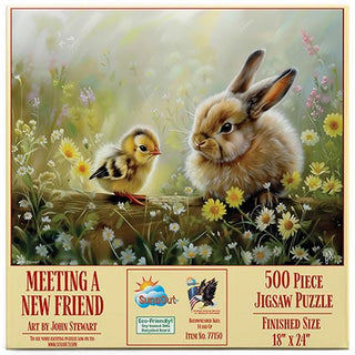 Sunsout Puzzle 500pc Meeting a New Friend