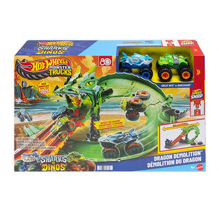 Hot Wheels Sharks vs Dinos Playset