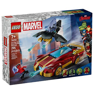Lego Super Heroes Marvel Iron Man Car and Black Panther Vs Red Hulk 295pcs