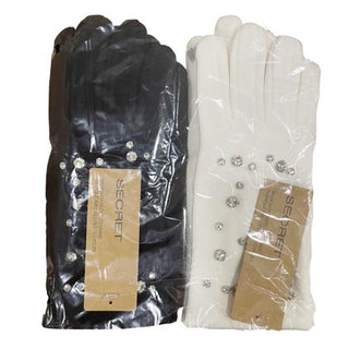 Secret ACAWGL0463 Ladies Rhinestone Gloves Asst