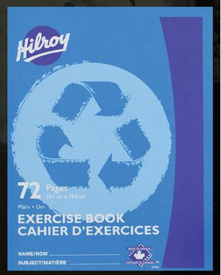 Hilroy Exercise Book Plain 72pgs