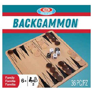 Ideal Solid Wood 10In Backgammon