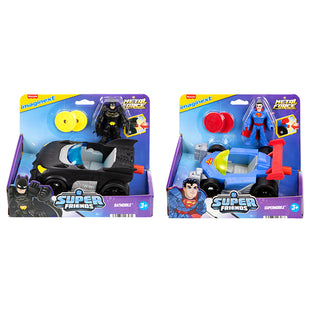Fisher Price Imaginext DC Super Friends Metal Force Vehicle Fig Asst