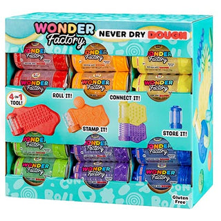 Wonder Factory Never Dry Dough Singles Asst CDU36