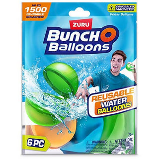 Bunch O Balloons Reusable Water Balloons 6pk CDU9