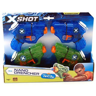 X Shot Water Warfare Blaster Nano Drencher 4pk