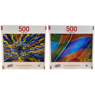 Puzzle Glass Art 500pc Asst