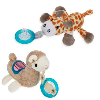Nuby  Snuggleez Plush Pacifinder with Replaceable Pacifier Asst