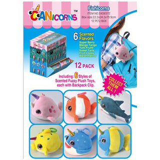 Fishicorns Scented Plush 4in CDU12