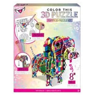 Fashion Angels Puzzle 3D Color This Puppy