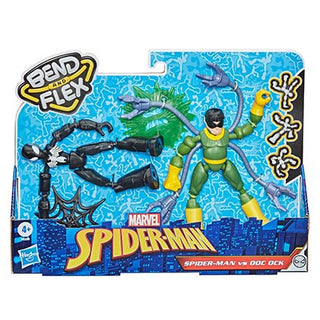 SpiderMan Bend And Flex Black Suit Vs Doc Ock Figure
