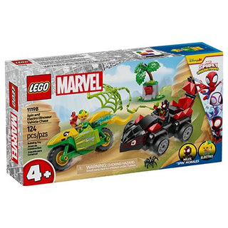 Lego Spidey Spin And Electro Dinosaur Vehicle Chase 124pcs