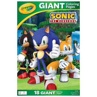 Crayola Giant Colouring Pages Sonic