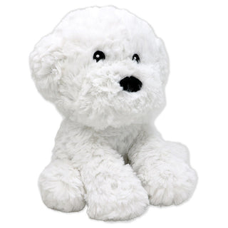 Sitting Animals White Bichon Dog 12in