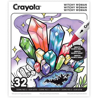 Crayola 32Pg Adult Colouring Book Witchy Woman
