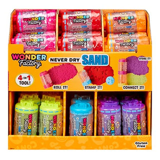 Wonder Factory Never Dry Sand Singles Asst CDU36