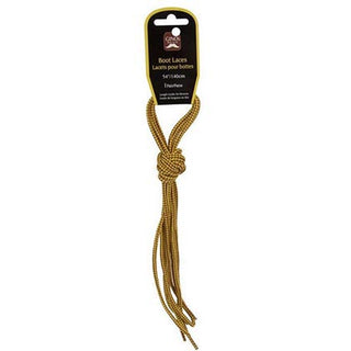 Boot Laces Yellow Brown 1 Pair 54in
