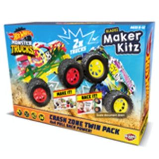 Hot Wheels Monster Trucks Crash Zone Twin Pack
