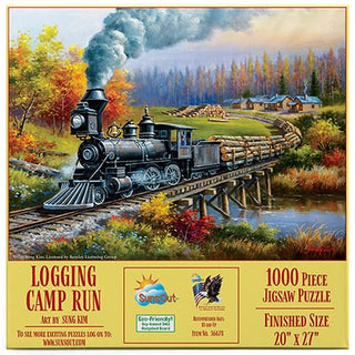 Sunsout Puzzle 1000pc Logging Camp Run
