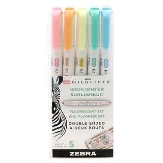 Zebra Midliner Highlighter 5pk