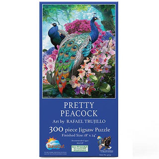 Sunsout Puzzle 300pc Pretty Peacock
