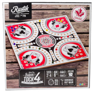 Rustik 4 player Tock  Pachisi 12In
