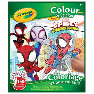 Crayola Colour and Sticker Pages Spidey and Friends