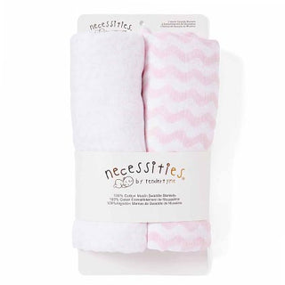Muslin Swaddle Blankets Pink 2pk