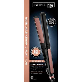 Conair Infiniti Pro Ceramic Rose Gold Flat Iron 1in