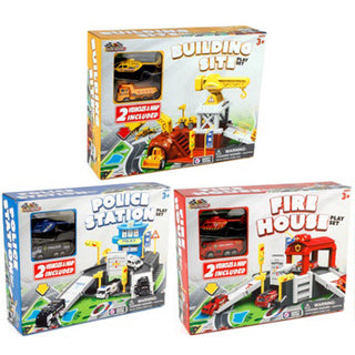 Police Fire Construction Playset Asst