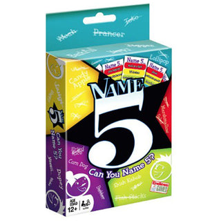 Name 5 Card Game (Peggable)