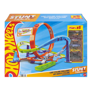 Hot Wheels Stunt Tracks Loop Cyclone Challenge Playset