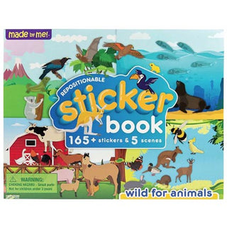 Repositionable Sticker Book Animals