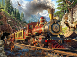 Sunsout Puzzle 1000pc Western Train
