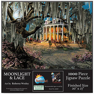 Sunsout Puzzle 1000pc Moonlight & Lace