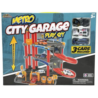 Metro City Garage Playset W3 Cars