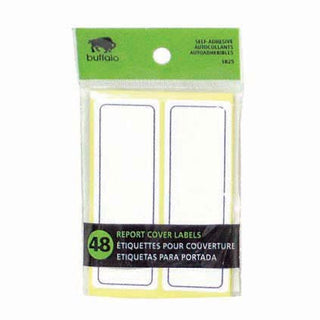Buffalo Report Cover Labels 48pcs Self Adhesive